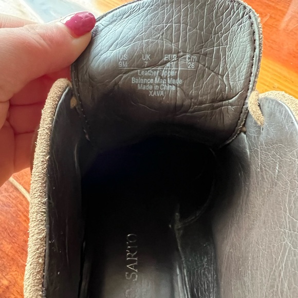 Franco Sarto Xava Tan Hidden Wedge Suede Ankle Bootie Size 9 - Picture 2 of 4